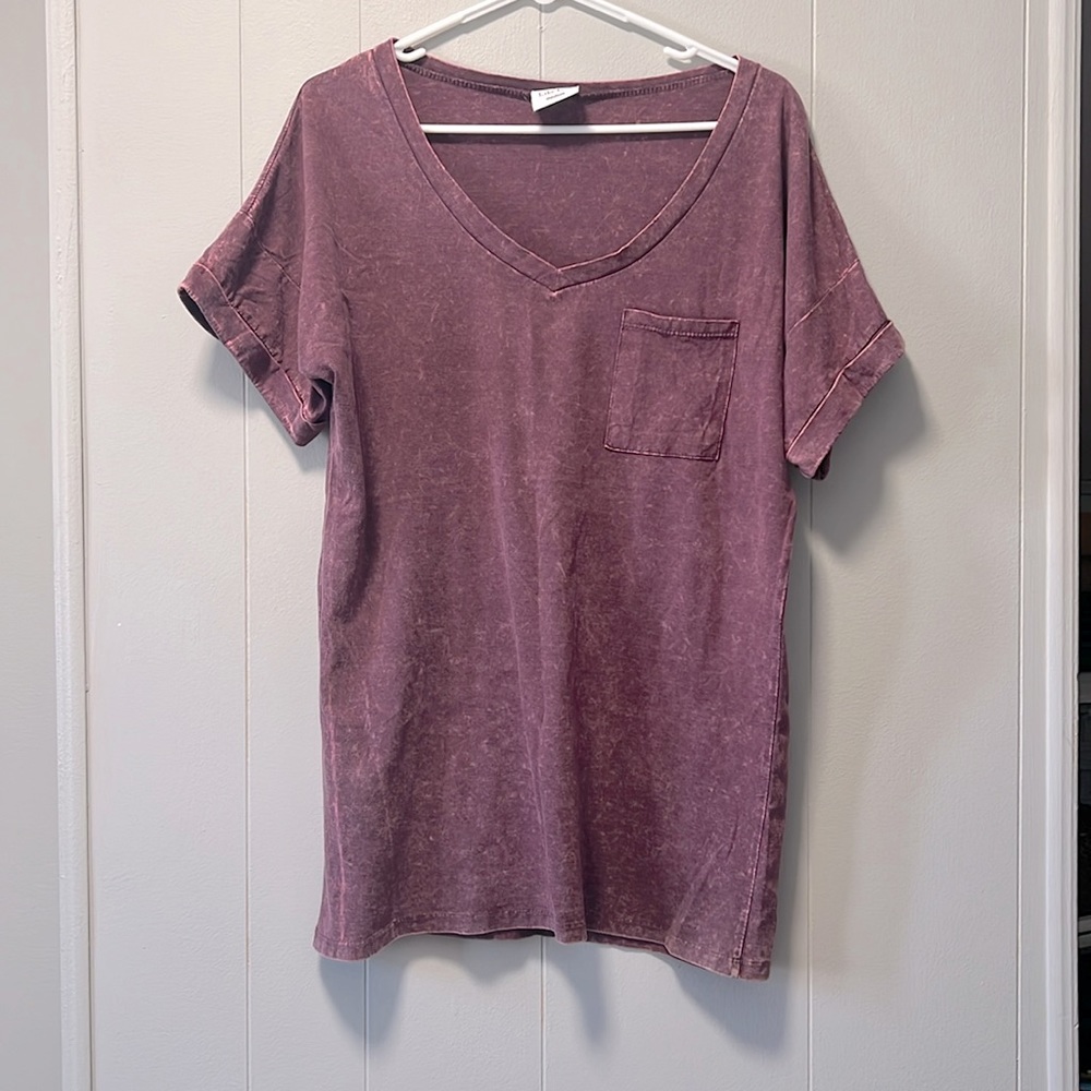 Women’s acid washed shirt